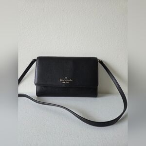 Kate Spade Black Leather Crossbody Bag